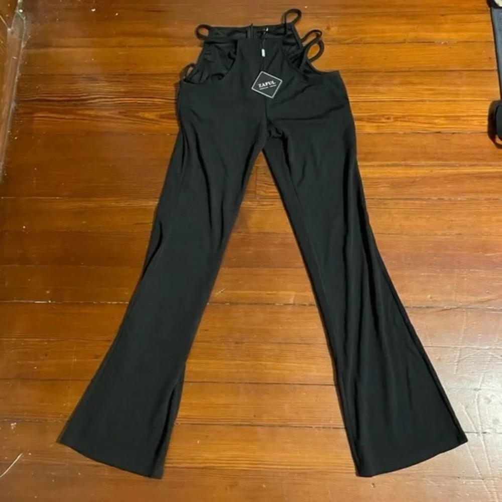 Zaful Bootcut Cutout Pants